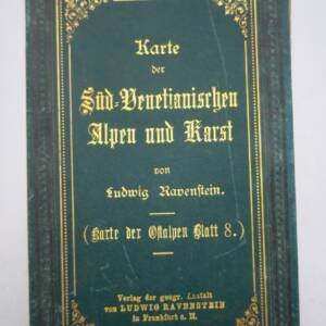 Venedig Karte der Süd Venetianischen Alpen und Karst 75 x 51 cm 1/250000