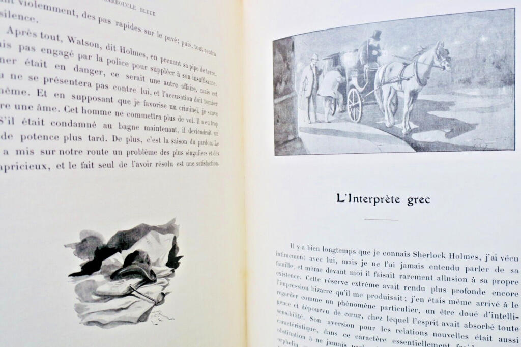 Sherlock Holmes' Early Adventures in Red Pictorial Binding