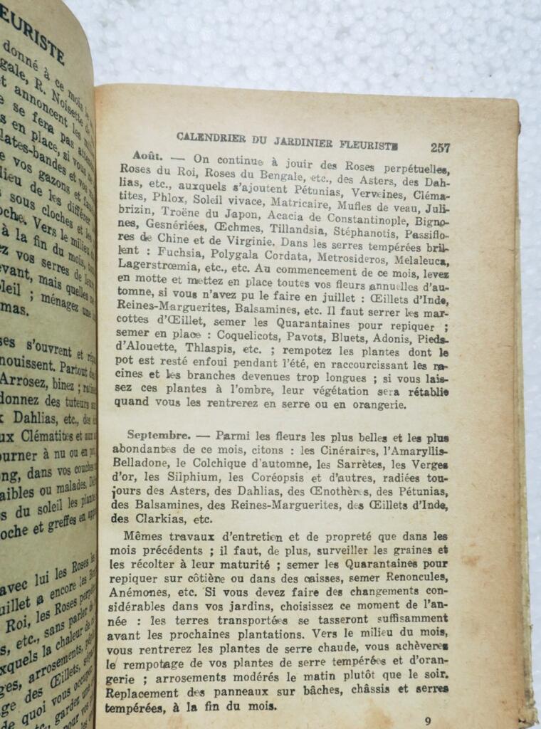 Praktischer Ratgeber für französische Gärtner 1952