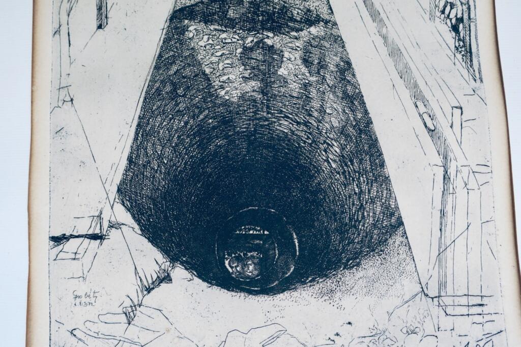 Claude Grobéty签名原作蚀刻画
