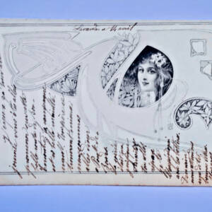 Art nouveau jugendstil jeune femme Moderne Art 1902