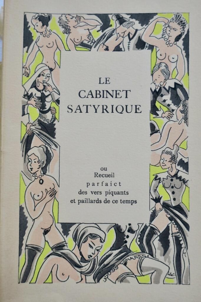 érotique Le Cabinet satyrique, ou Recueil parfaict des vers piquans et paillards