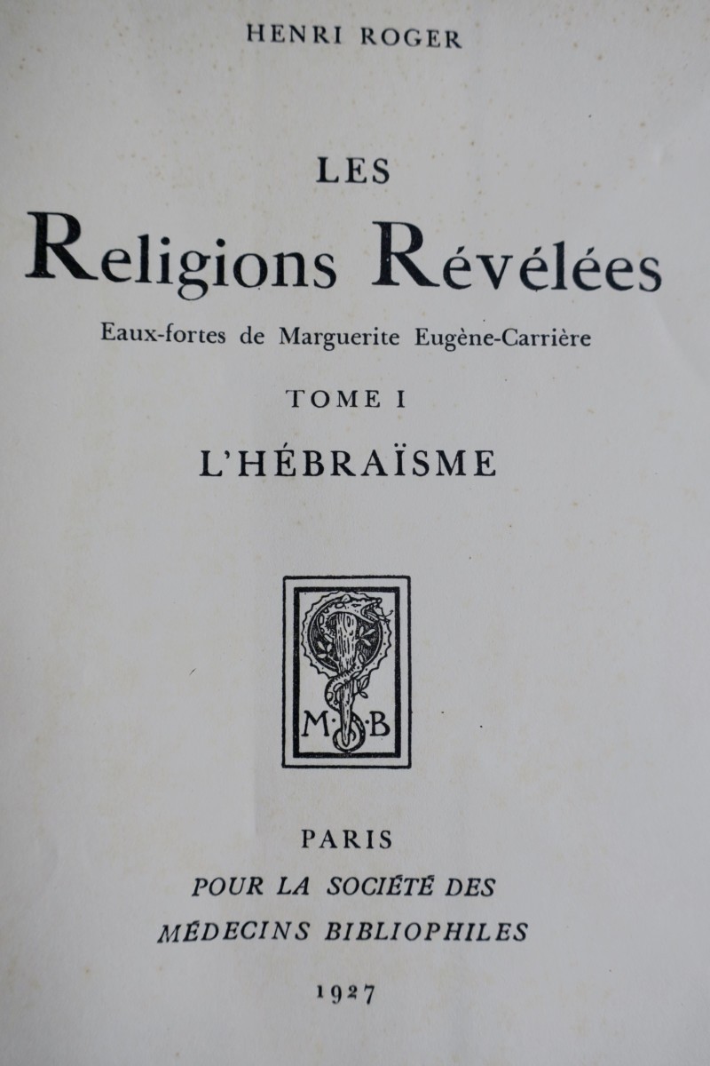 Les religions révélées. Eaux-fortes de Marguerite Eugène-Carrière. Tome 1.. – Image 4