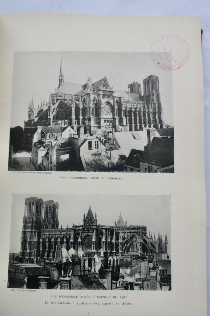 VANDALES – 1914-1915-1916 – LA cathédrale de Reims – La Belgique heroïque et