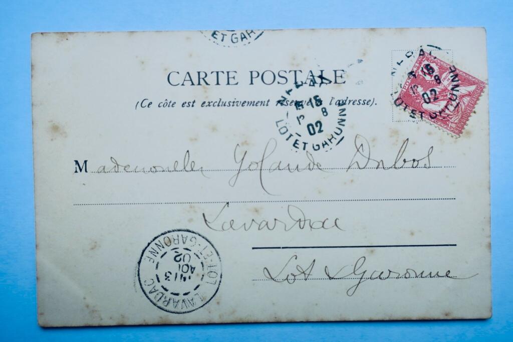 Belle Époque Card in Gold with Signature