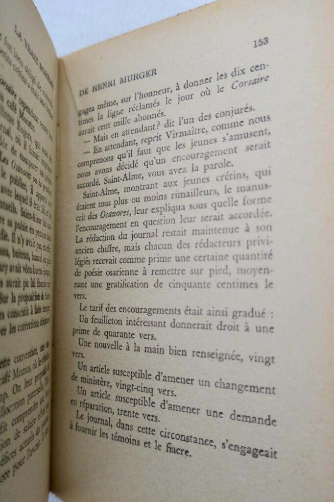 WARNOD André La vraie Bohème de Henri Murger