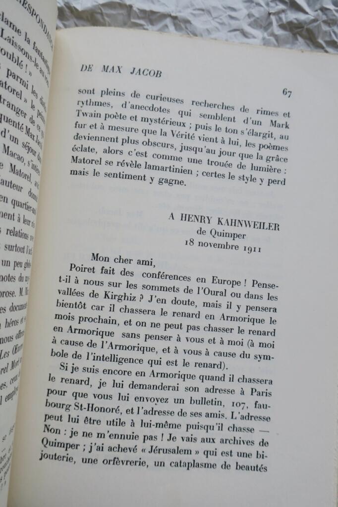 Max Jacob biography, Volume I: Quimper - Paris 1876-1921