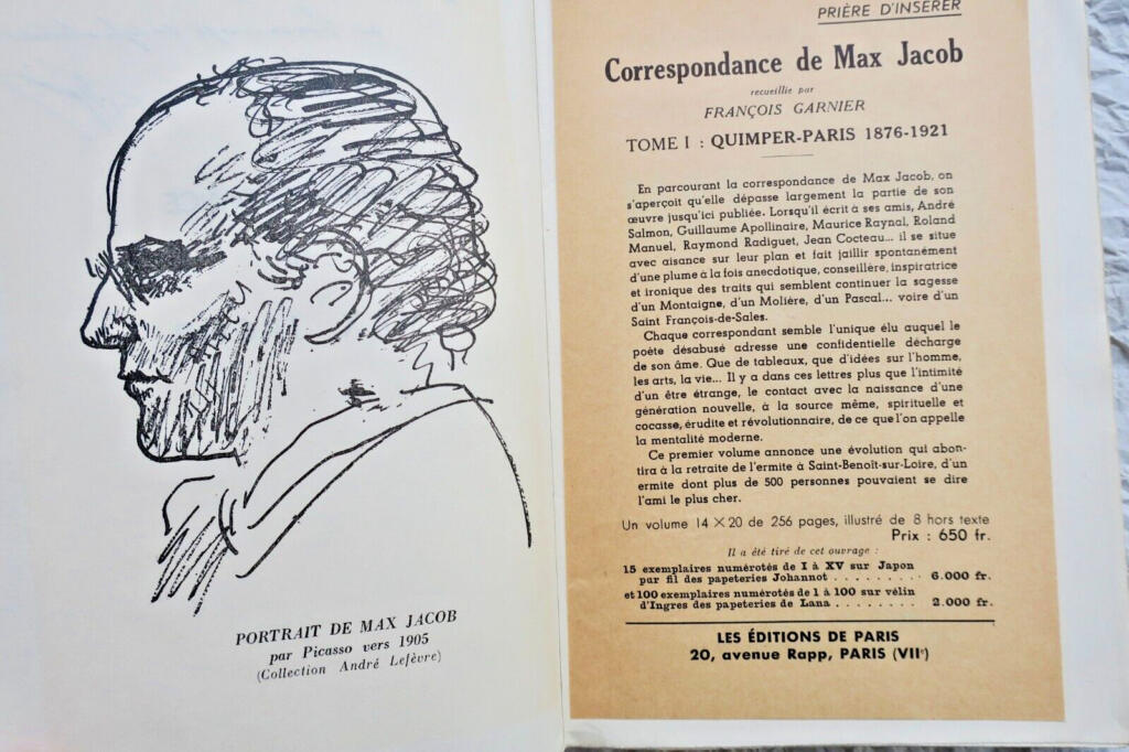Max Jacob biography, Volume I: Quimper - Paris 1876-1921
