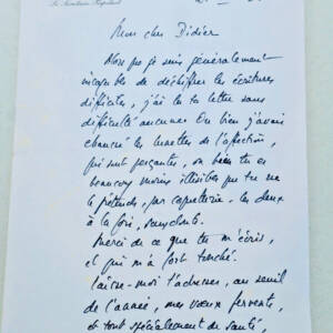 Maurice DRUON lettre autographes signée