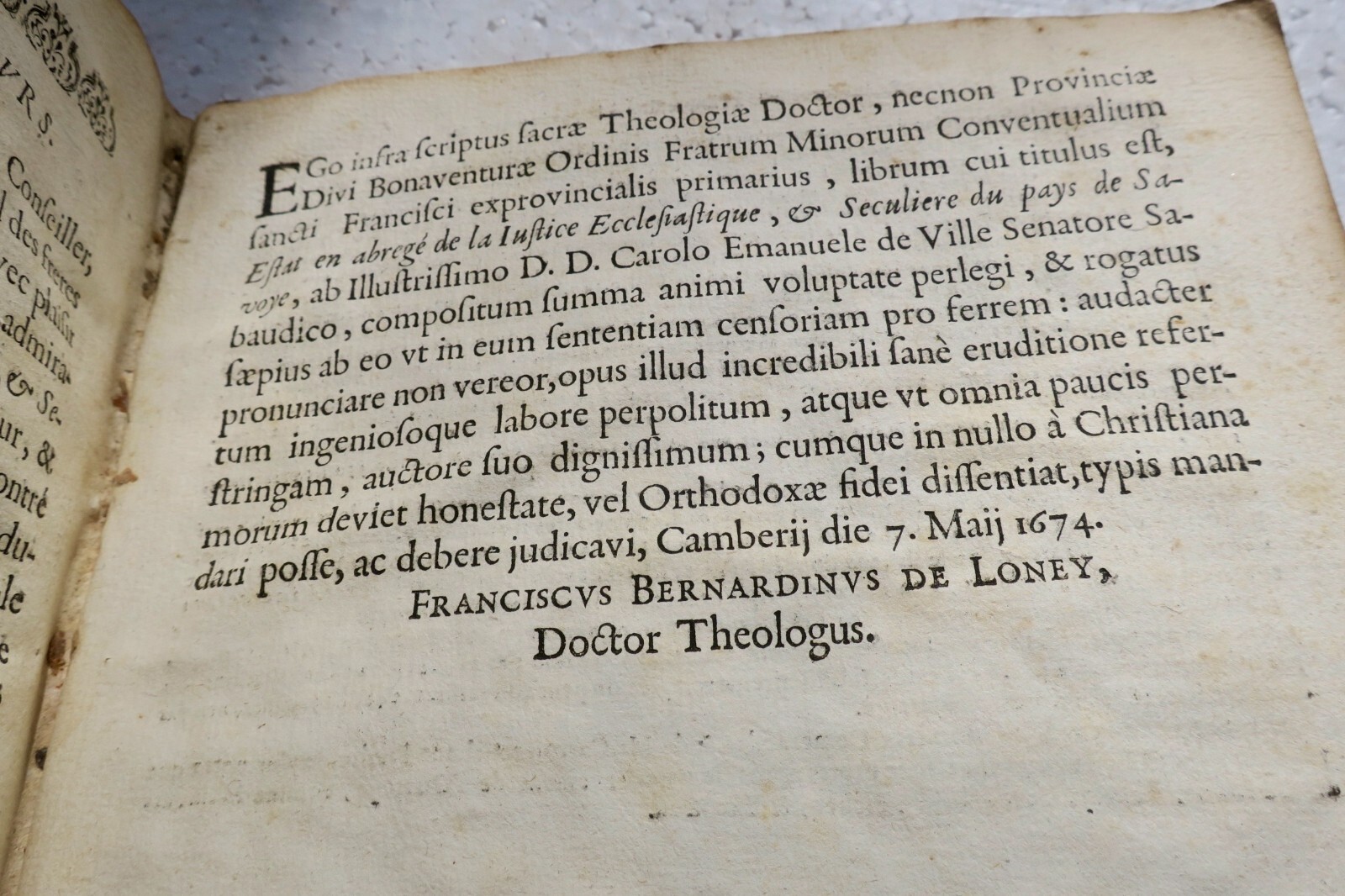 savoie Estat en abrégé justice ecclésiastique séculière du pays de Savoye 1674 – Image 18