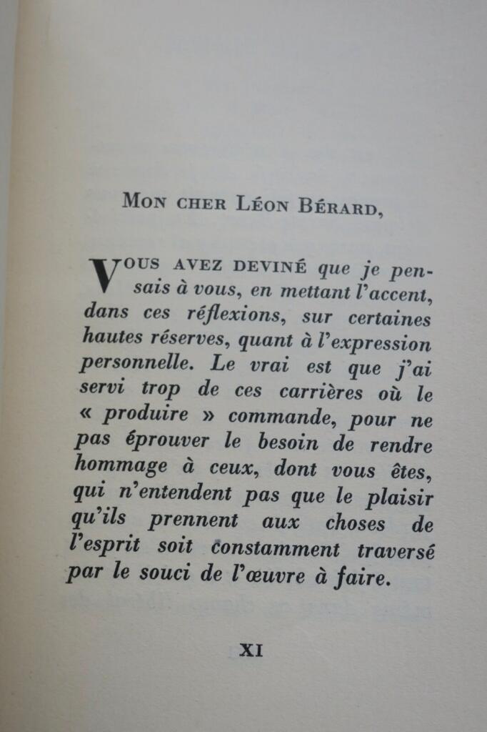 ベルナール・グラッセの快楽論 1954年献呈本