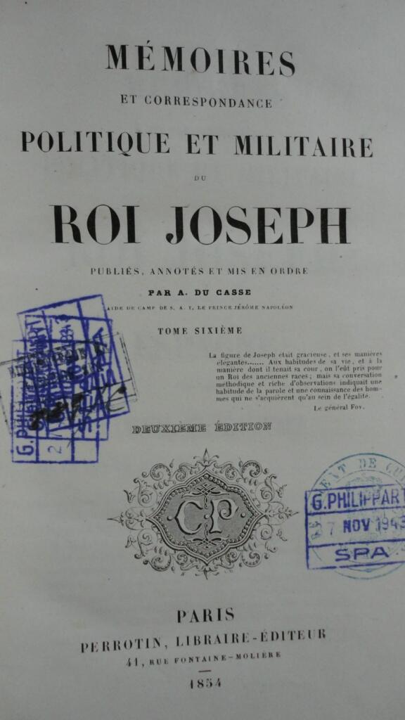 Joseph Bonaparte’s Political & Military Memoirs