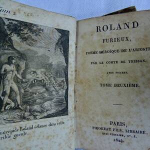 ARIOSTE. Roland Furieux 1824 Comte de Tressan