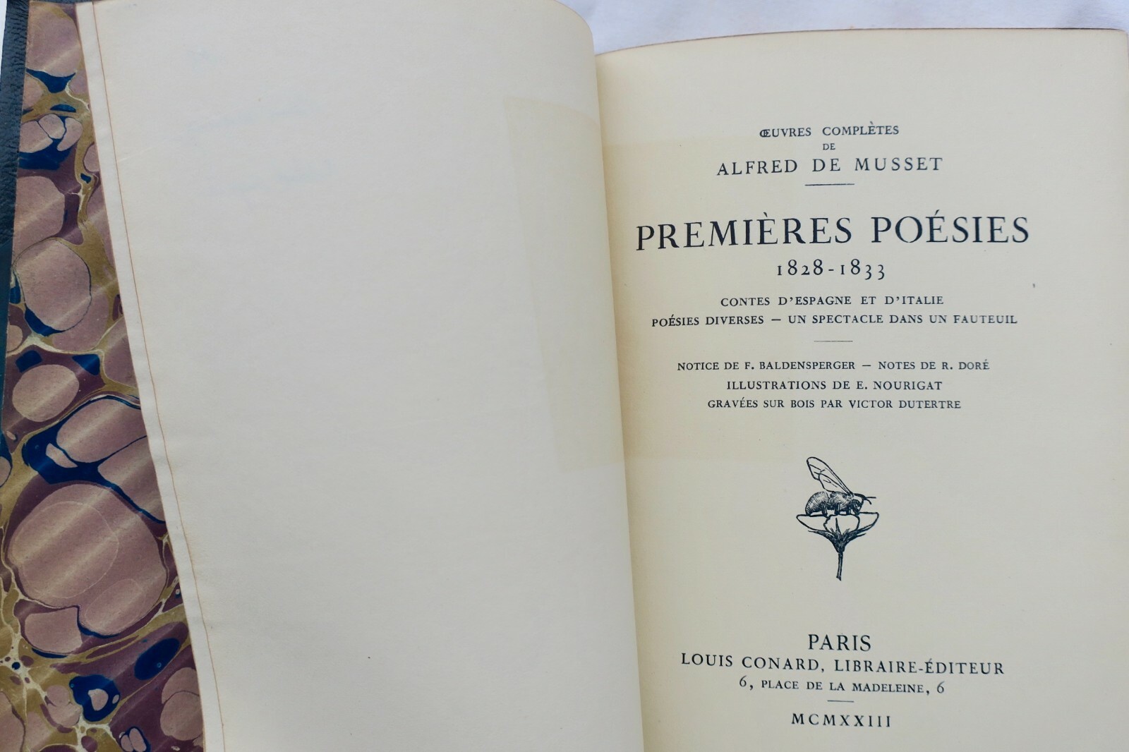 MUSSET Premières poésies reliure Canape – Image 14