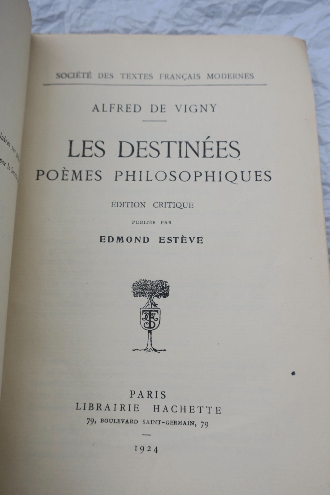 VIGNY, Alfred de. Les destinées. Poèmes philosophiques – Image 12