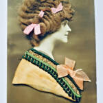 cheveux carte poste à cheveux (authentique)