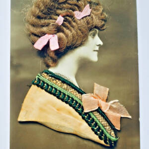 cheveux carte poste à cheveux (authentique)