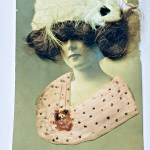 cheveux carte poste à cheveux (authentique)