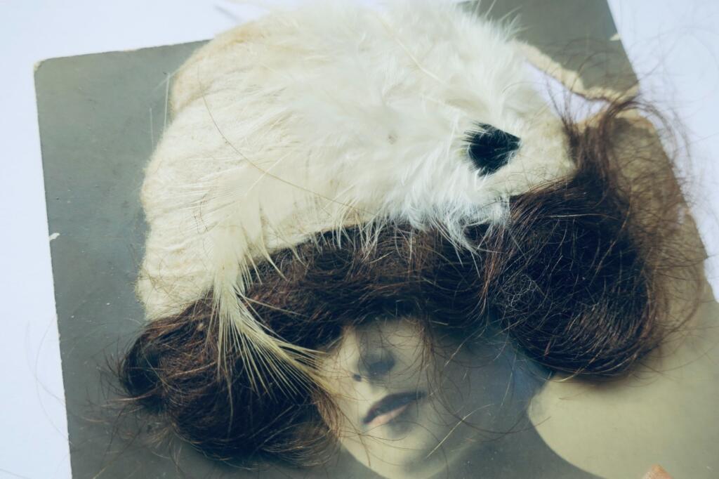 cheveux carte poste à cheveux (authentique)