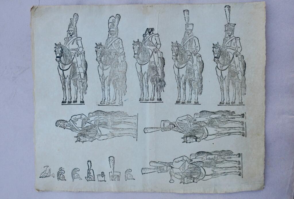 Armée imagerie de Frankfurt 35 x 42 cm. 2 gravures sur vergé