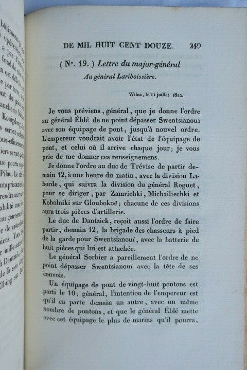 Napoléon Manuscrit de mil huit cent douze – Image 9