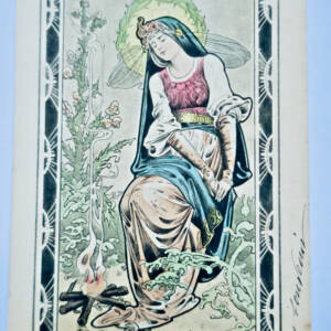 art nouveau jeune femme