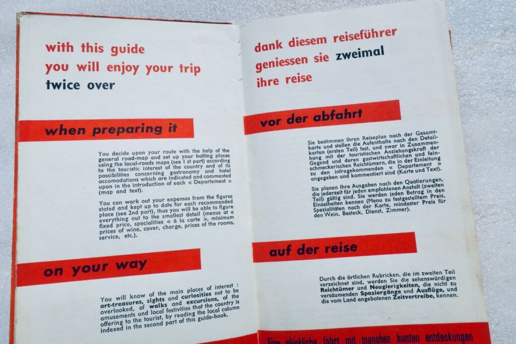 gastronomie Guide Kléber-Colombes des touristes gastronomes 1962