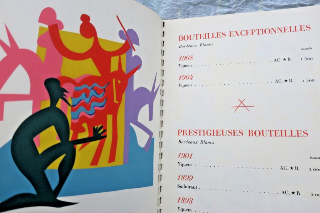 Nicolas Wine Catalog 1953 with Don Quixote Illustrations