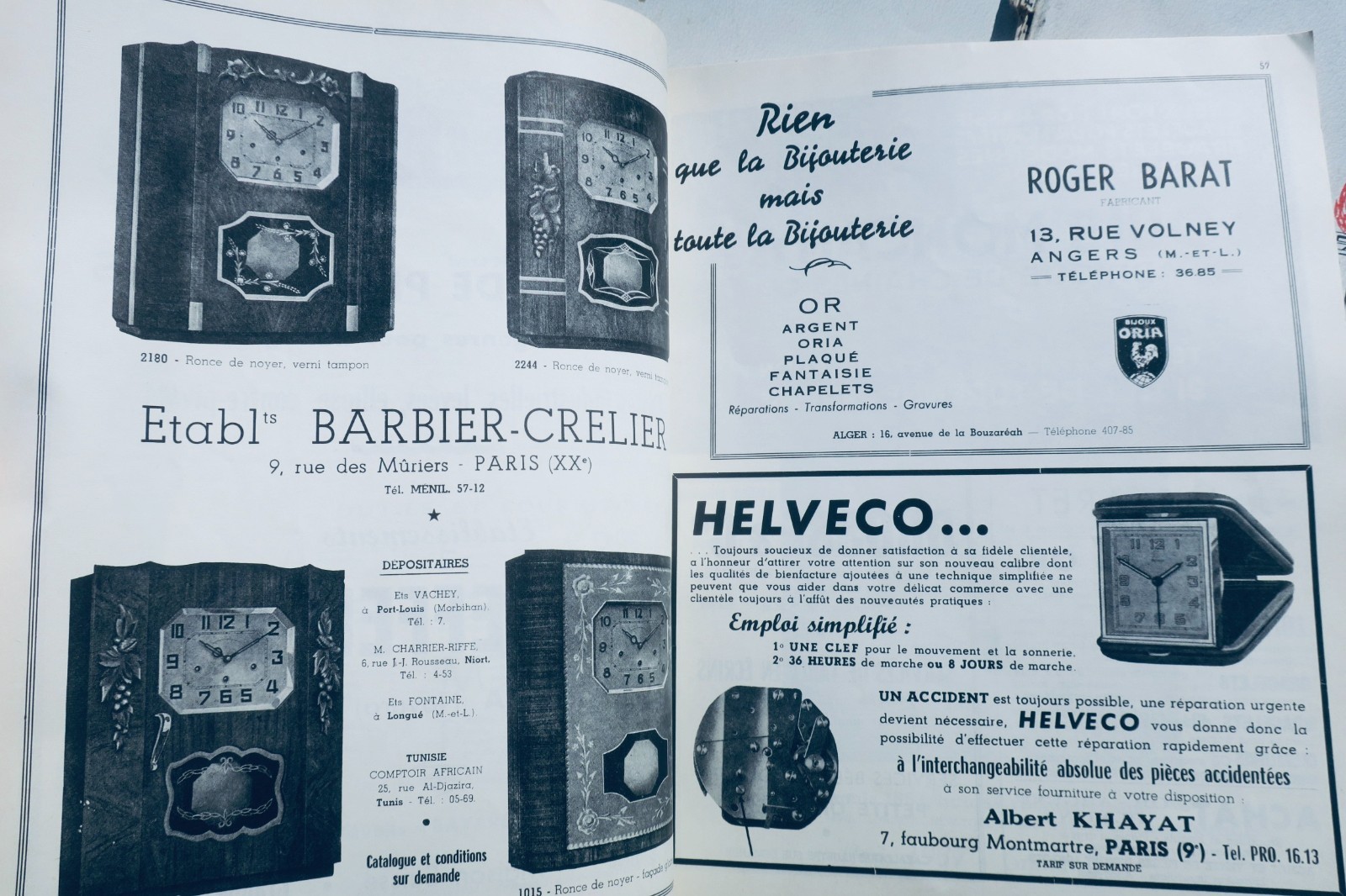 Horlogerie LA FRANCE HORLOGERE 1954-55 – Image 27