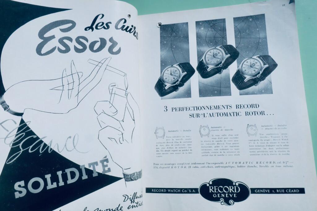 Französische Uhrmacherei-Zeitschrift 1954-55