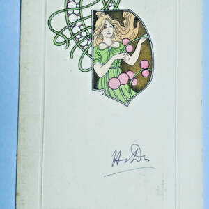 art nouveau jeune femme