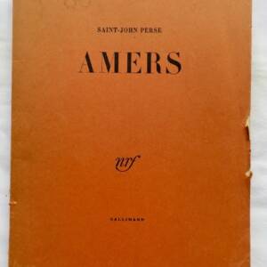 SAINT-JOHN PERSE AMERS Gallimard 1960
