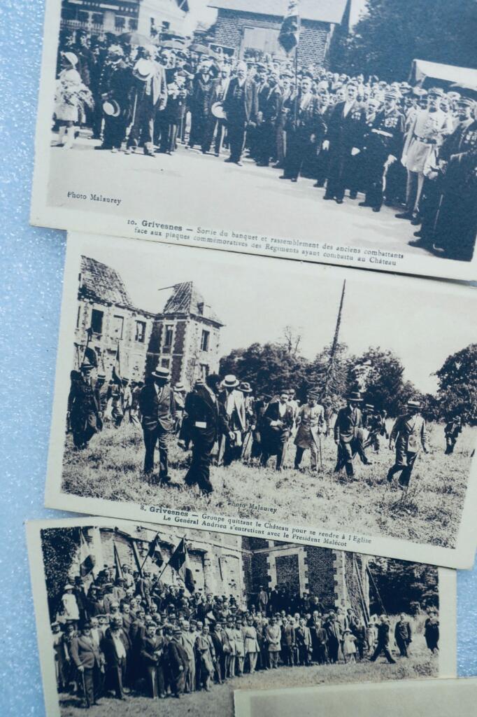 WWI Postcards: Grivesnes, Mondidier, Méry-la-Bataille 1918