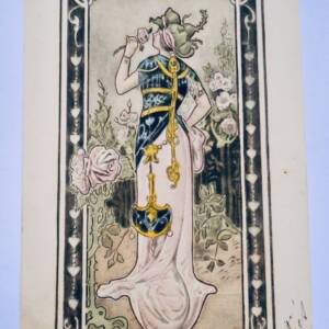 art nouveau jeune femme 1902