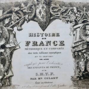 Histoire de France Méthodique et Comparée, 75 gravures, 1835