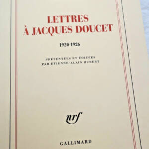 BRETON, André Lettres à Jacques Doucet : 1920-1926 Gallimard