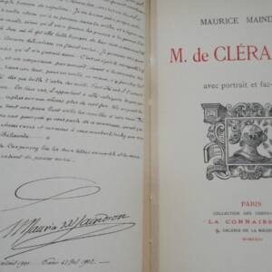 MAINDRON M. de Clérambon. Avec portrait et fac-simile ex- nté