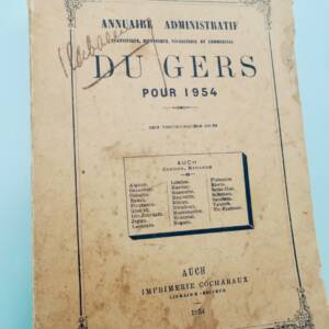 Gers 1954 Annuaire administratif, statistique, historique et commercial GERS 32