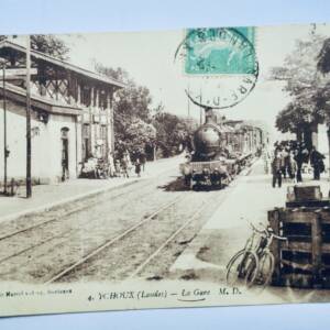 Ychoux la gare LANDES 1918