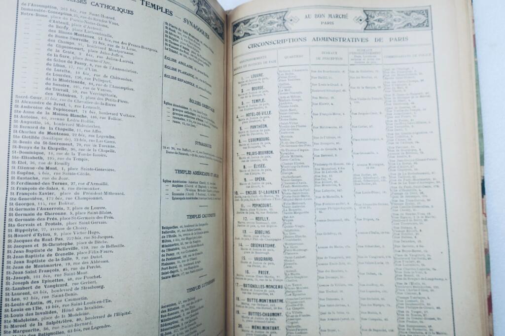 AGENDA DU BON MARCHE 1923