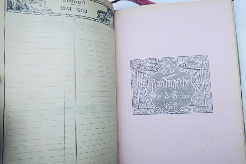 AGENDA DU BON MARCHE 1923