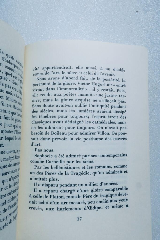 Malraux (André) L’Homme précaire et la Littérature SP
