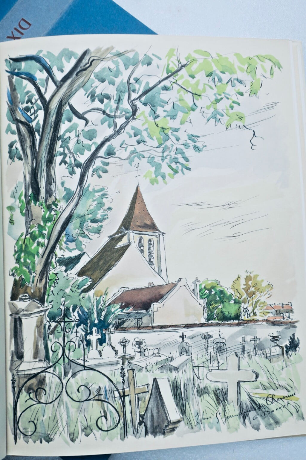 PARIS Dix rendez-vous avec Paris. Aquarelles de Gaston Barret 1955