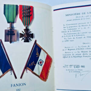 FFL 1ER REGIMENT D'ARTILLERIE JUIN 1940 /JUIN 1945 1ERE DIVISION FRANCAISE LIBRE