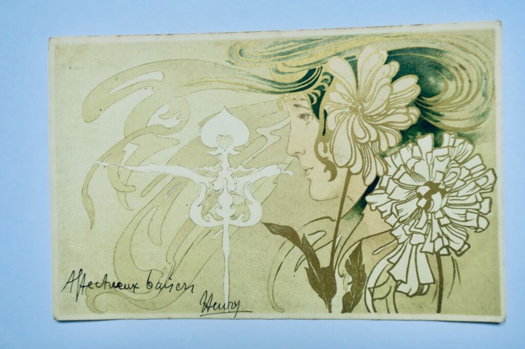 Art Nouveau portrait of a young woman, 1903