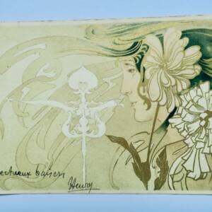 Art Nouveau Jugendstil Young Woman Modern Art 1903