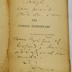 COMTESSE DE NOAILLES Les Forces éternelles + dédicace...