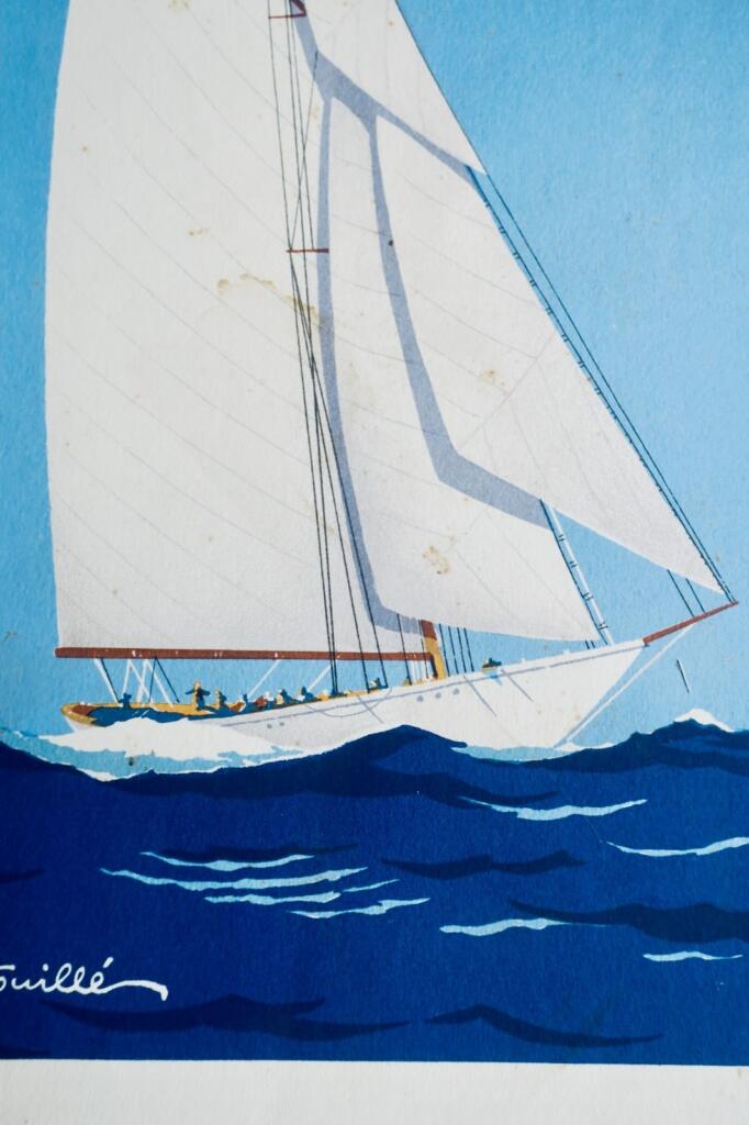 Fouillé Georges Il Yacht Pochoir
