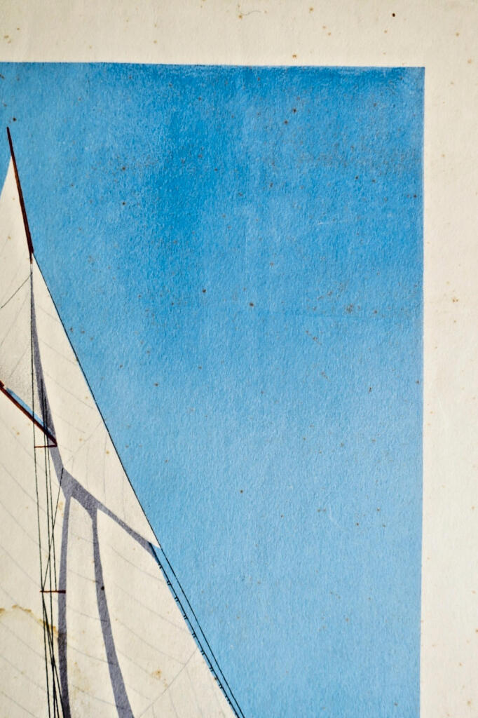 Fouillé Georges Il Yacht Pochoir