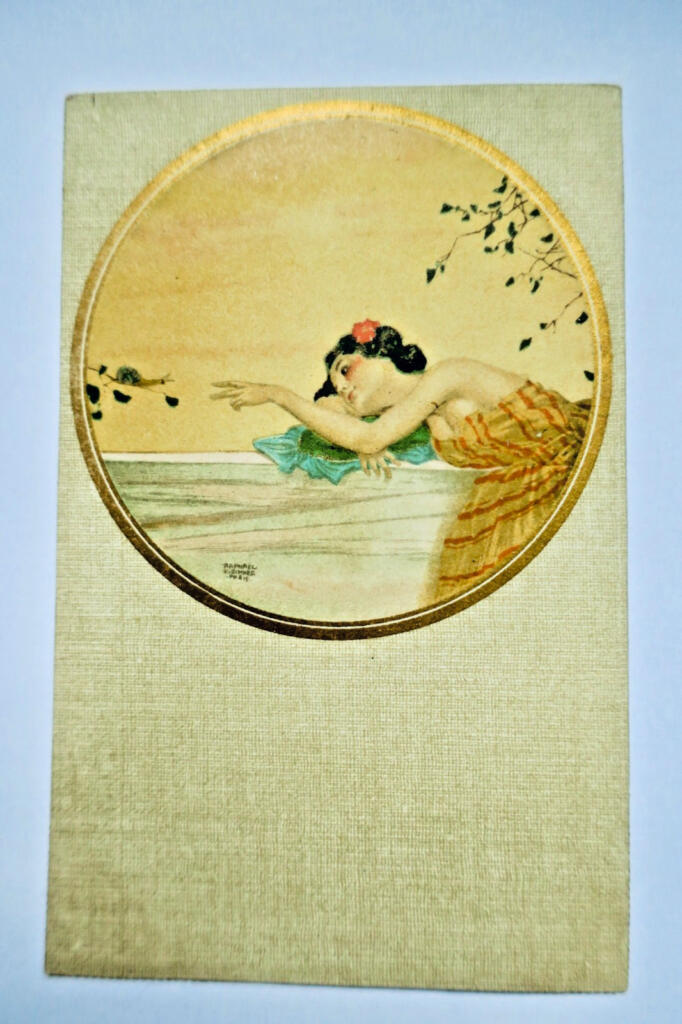 KIRCHNER Raphael Kirchner la femme et l&rsquo;escargot art nouveau